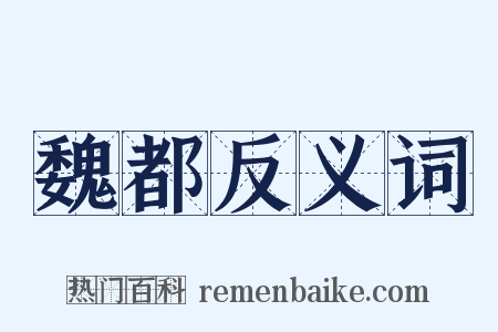 魏都反义词是什么意思的图片
